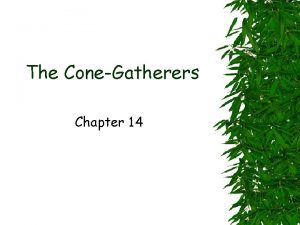 The cone gatherers chapter summary