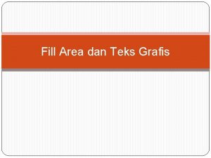 Area filling