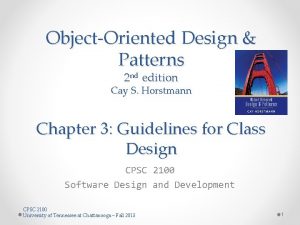 ObjectOriented Design Patterns 2 nd edition Cay S