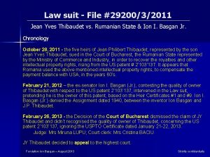 Law suit File 2920032011 Jean Yves Thibaudet vs