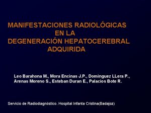 Degeneracion hepatocerebral