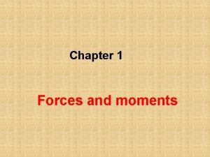 Is a moment a force Is a moment a force