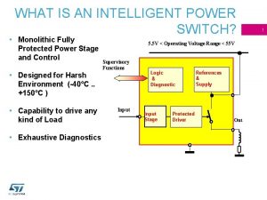 Intelligent power switches