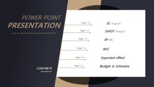 POWER POINT PRESENTATION Enjoy your stylish business and