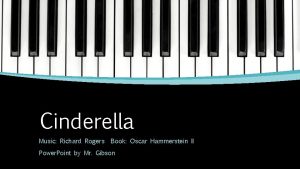Cinderella Music Richard Rogers Book Oscar Hammerstein II