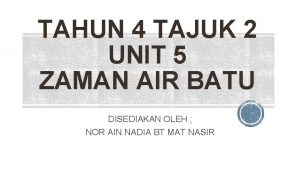 Zaman air batu darjah 4