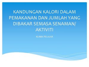 Kalori pasembur Kalori pasembur