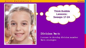Multiplication facts and division facts