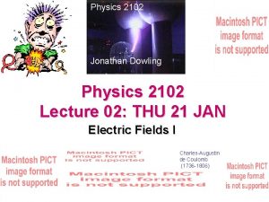 Physics 2102 Jonathan Dowling Physics 2102 Lecture 02