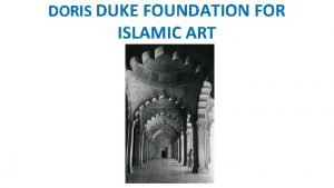 Doris duke foundation for islamic art