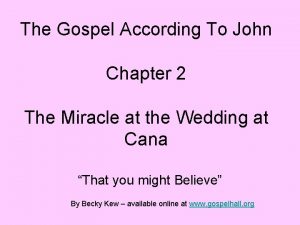 John chapter 2