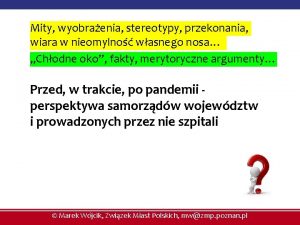 Mity wyobraenia stereotypy przekonania wiara w nieomylno wasnego