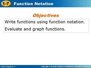 Function notation