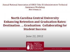 Hbcu title iii administrators