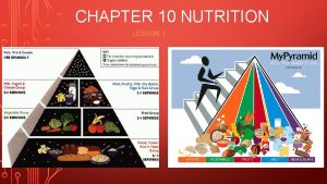 Chapter 10 nutrition for health lesson 1 answer key