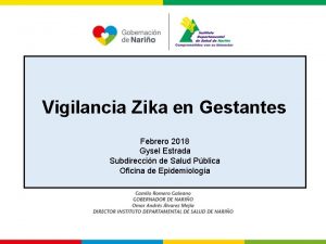 Vigilancia Zika en Gestantes Febrero 2018 Gysel Estrada