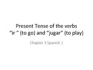 Present progressive tense spanish