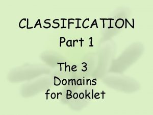What are the 7 classifications of living things