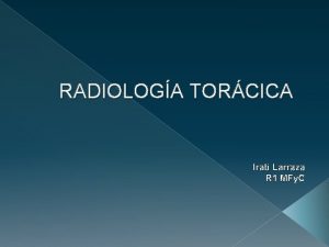 Patrones radiologicos