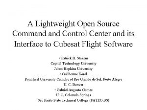 Open source command and control software
