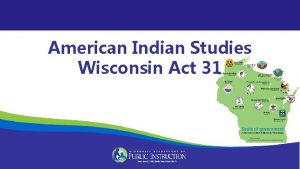 Wisconsin act 31