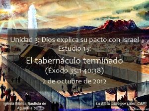 Exodo 40 34-38 explicacion