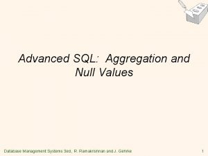 Advanced SQL Aggregation and Null Values Database Management