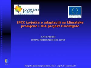 IPCC izvjee o adaptaciji na klimatske promjene i