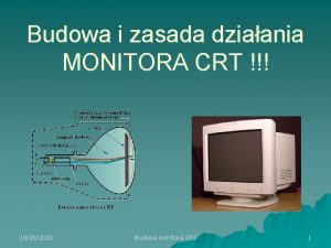 Monitor crt schemat