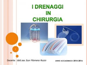 Drenaggio a zaffo