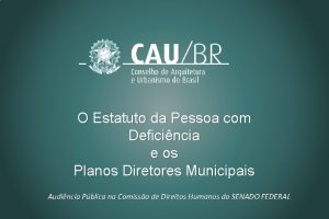 O Estatuto da Pessoa com Deficincia e os