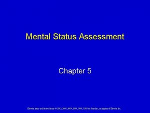 Jarvis chapter 5 mental status assessment