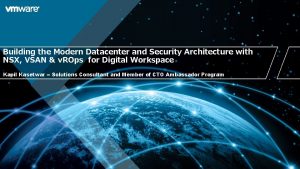 Modern data center network architecture Modern data center network architecture