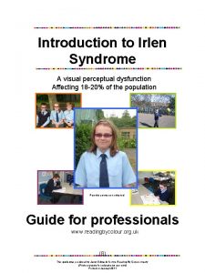 Irlen syndrome