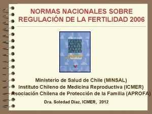 Normas nacionales sobre regulación de la fertilidad