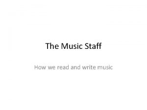 How to read staff