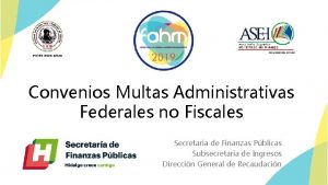 Convenios Multas Administrativas Federales no Fiscales Secretaria de