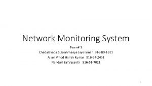 Network monitering