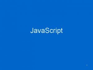 Java Script 1 Java Script html head script