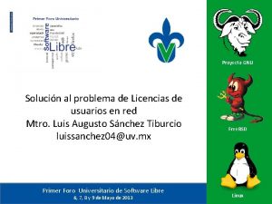 Proyecto GNU Solucin al problema de Licencias de