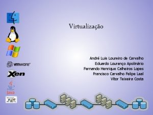 Virtualizao Andr Luis Loureiro de Carvalho Eduardo Loureno