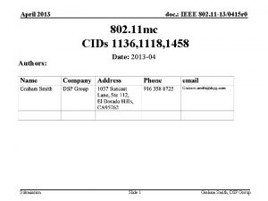 April 2013 doc IEEE 802 11 130415 r