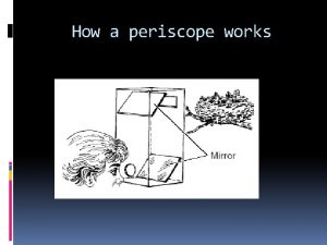 How is periscope prepared