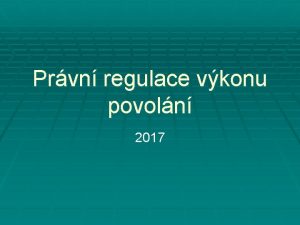 Prvn regulace vkonu povoln 2017 Obsah a podmnky