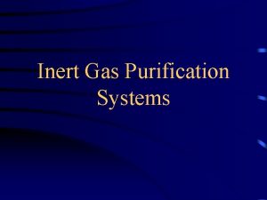 Inert gas purification