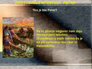 život i djelo apostola petra život i djelo apostola petra