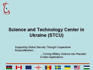 Science and technology center in ukraine (stcu)