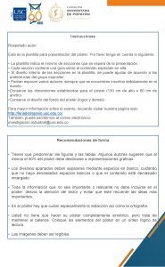 Instrucciones Respetado autor Esta es la plantilla para