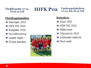 Frldramte 07 12 kl 18 15 Tali HIFK