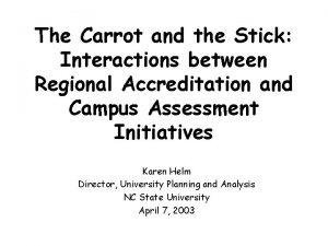 The Carrot and the Stick Interactions between Regional